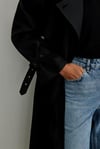 Black Dad Oversize Trench Coat