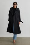 Black Dad Oversize Trench Coat