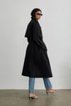 Black Dad Oversize Trench Coat