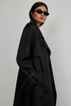 Black Dad Oversize Trench Coat