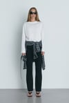 Siyah Effortless Straight Jean
