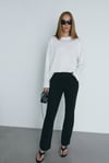 Siyah Effortless Straight Jean