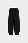 Siyah Elli̇e Keten Balon Pantolon