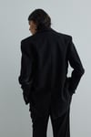 Siyah Gabriel Keten Blazer Ceket