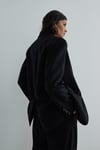 Siyah Gabriel Keten Blazer Ceket