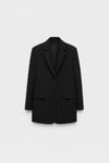 Siyah Gina Kaşe Blazer Ceket