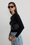 Black Kate Slim Blouse
