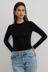 Black Kate Slim Blouse