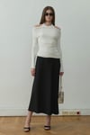 Leda Elastic Waist Midi Skirt
