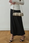 Leda Elastic Waist Midi Skirt