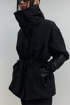 Siyah Lisa Puffer Mont