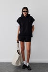 Black Maribel Basic Shorts