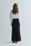 Siyah Marie Maxi Keten Etek