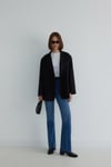 Siyah Maskülen Blazer Ceket