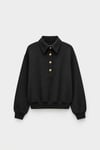 Mimi Sweatshirt With Gold Buttoned