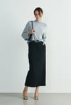 Siyah Mina Maxi Etek