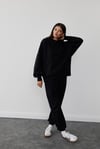 Siyah Mindy Basic Sweatshirt
