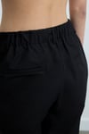 Siyah Paper Poplin Pantolon