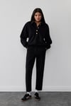 Black Pigalle Carrot-cut Trousers
