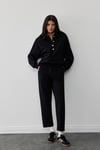 Black Pigalle Carrot-cut Trousers
