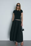 Siyah Skinny Fit Basic Tişört