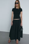 Siyah Skinny Fit Basic Tişört