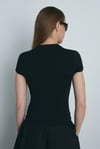 Siyah Skinny Fit Basic Tişört
