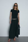 Siyah Skinny Fit Basic Tişört