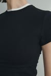 Siyah Skinny Fit Basic Tişört
