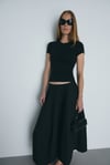 Siyah Skinny Fit Basic Tişört