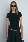 Siyah Skinny Fit Basic Tişört