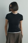 Siyah Skinny Fit Basic Tişört