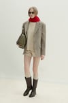 Sütlü Kahve Oldie Ekose Blazer Ceket