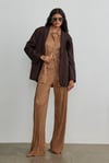 Milk Brown Pleated Shirt