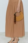 Rope Knot Detail Suede Bag