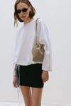 Casie Suede Bucket Bag