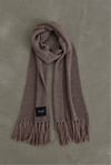 Mink Tasseled Knitwear Scarf