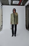 Yeşil Gina Kaşe Blazer Ceket