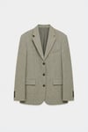 Yeşil Julie Ekose Blazer Ceket