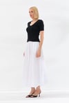 Beli Lastikli Etek Beyaz-6536_1