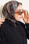 Antik Paisley Desen Eşarp Petrol Yeşili