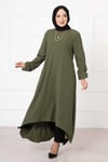 Asimetrik Tunik Haki