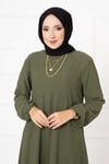 Asimetrik Tunik Haki