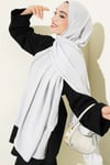 Basic Ayrobin Şal Gümüş