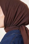 Basic Bambu Kraş Eşarp Acı Kahve