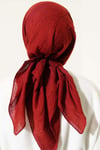 Basic Bambu Kraş Eşarp Bordo