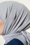 Basic Bambu Kraş Eşarp Gri