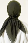 Basic Bambu Kraş Eşarp Haki
