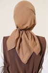 Basic Bambu Kraş Eşarp Kum Bej