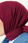 Basic Bambu Kraş Eşarp Vişne